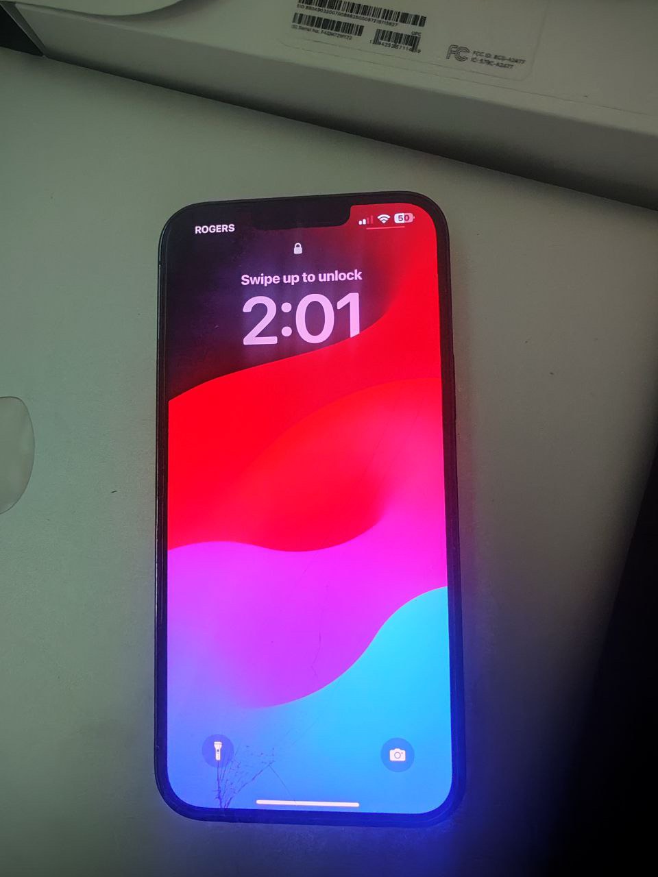Alpine Green iPhone 13 Pro Max Crack on front glass thumbnail