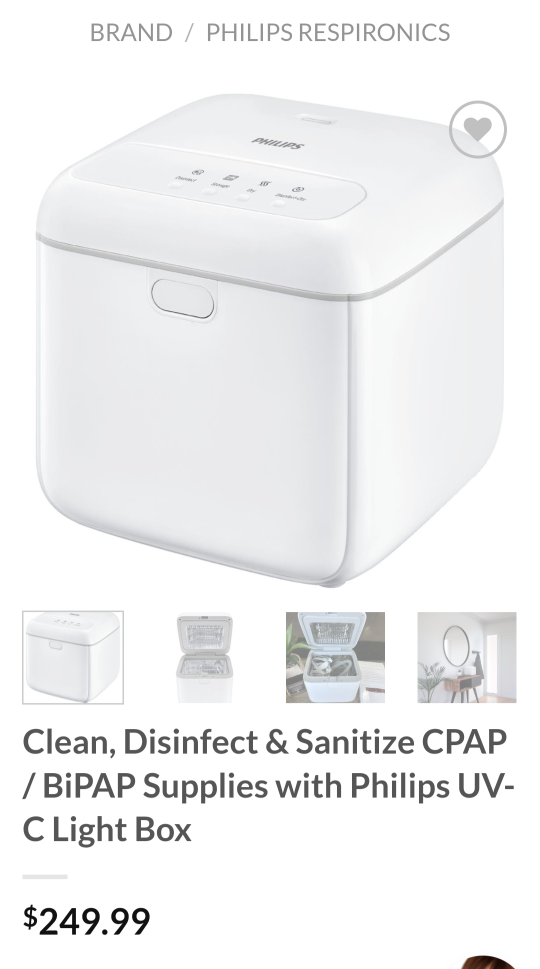 Philips UV Light Sanitizer (Disinfection) Box