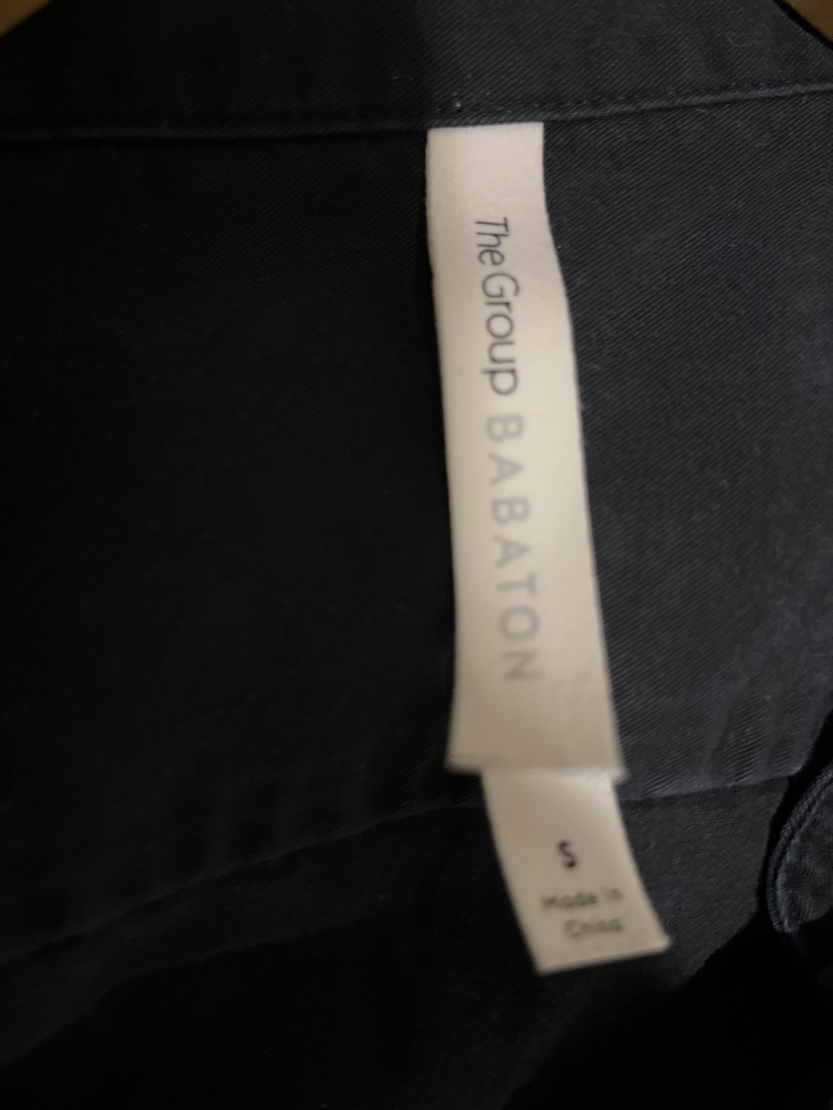 Babaton navy blue long sleeve shirt image indicator(4)