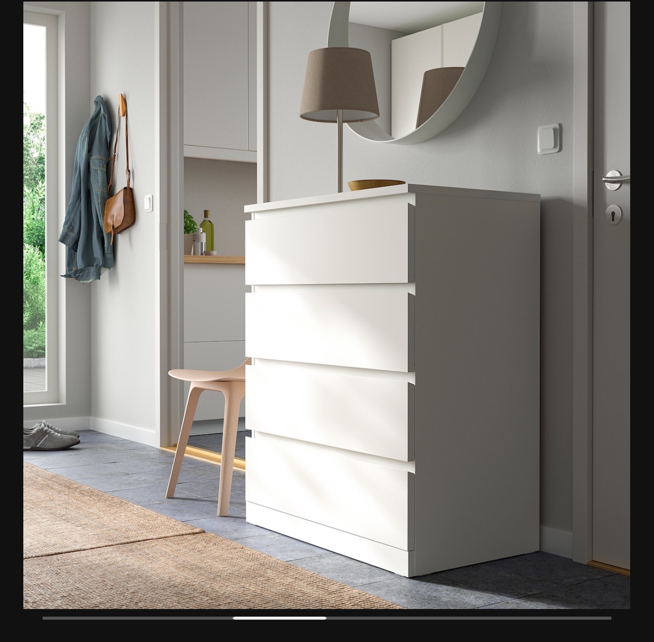 🔥Moving: MALM IKEA 4drawer dresser like new - photo 2