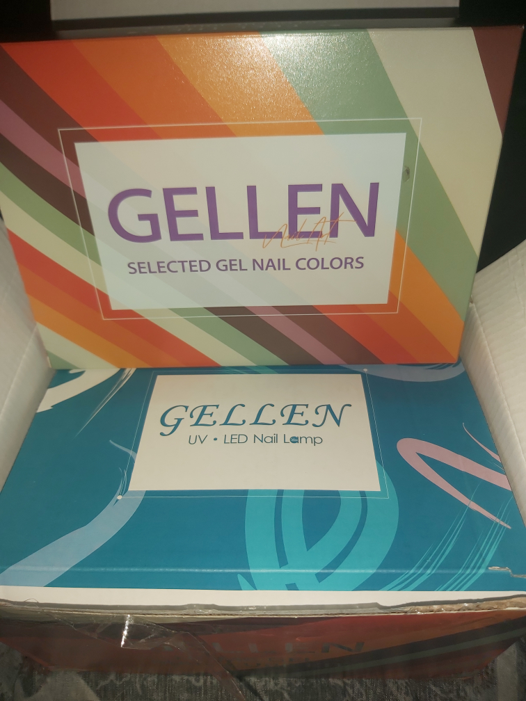 gel nail kit 12 polish kit pastel colors with dryer thumbnail