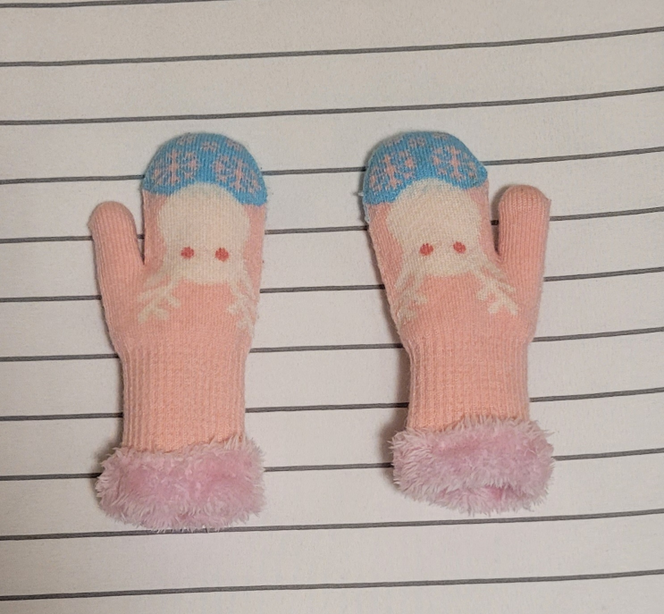 2T Wool/Knit Sweater Jacket & Mittens image indicator(3)