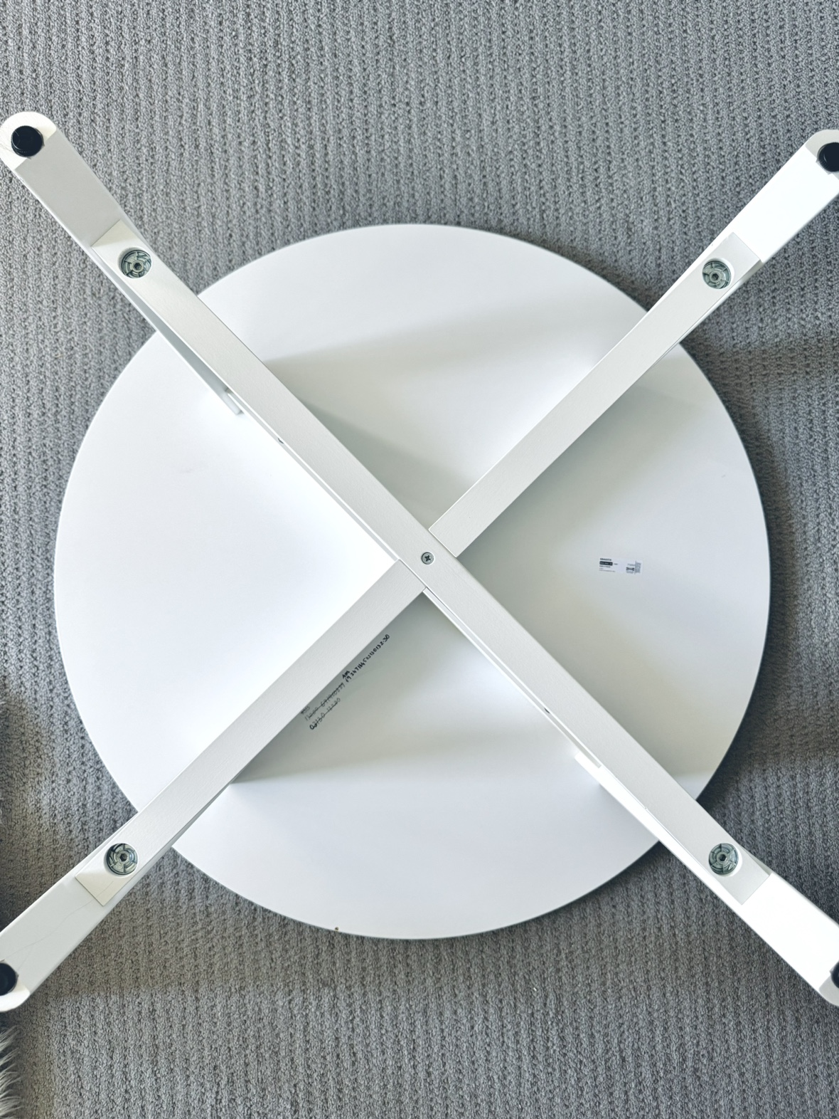 KRAGSTA IKEA round Coffee table, white, 90 cm (35 3/8 ") - photo 4
