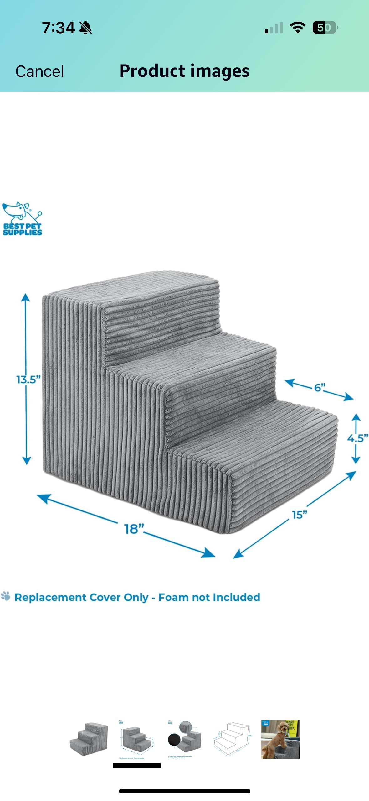 Memory Foam Dog Ramp Steps (Regular price: $75.91) - photo 2