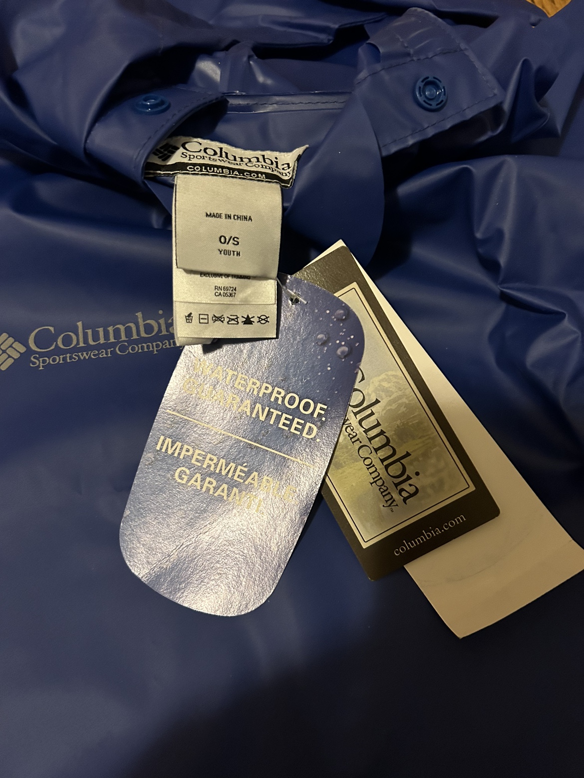 New Columbia youth unique poncho for rain thumbnail