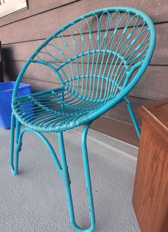 Outdoor papasan chair