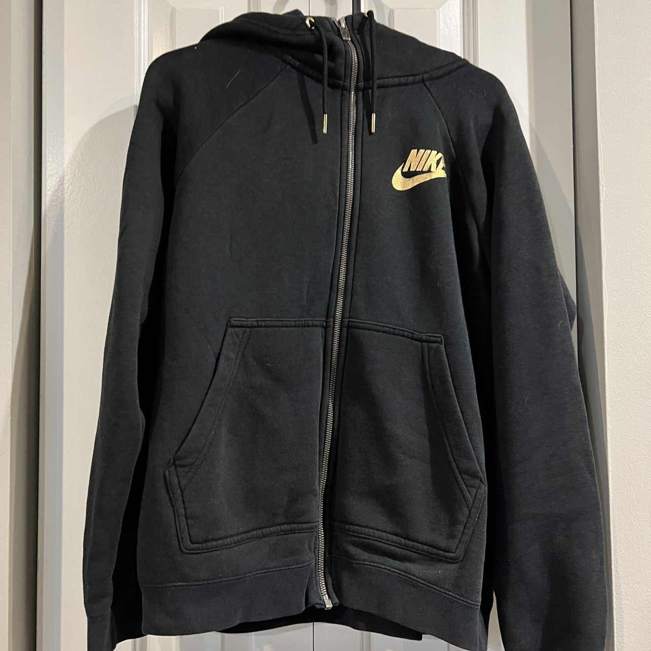 MEN Nike Black Zipper Hoodie Size L