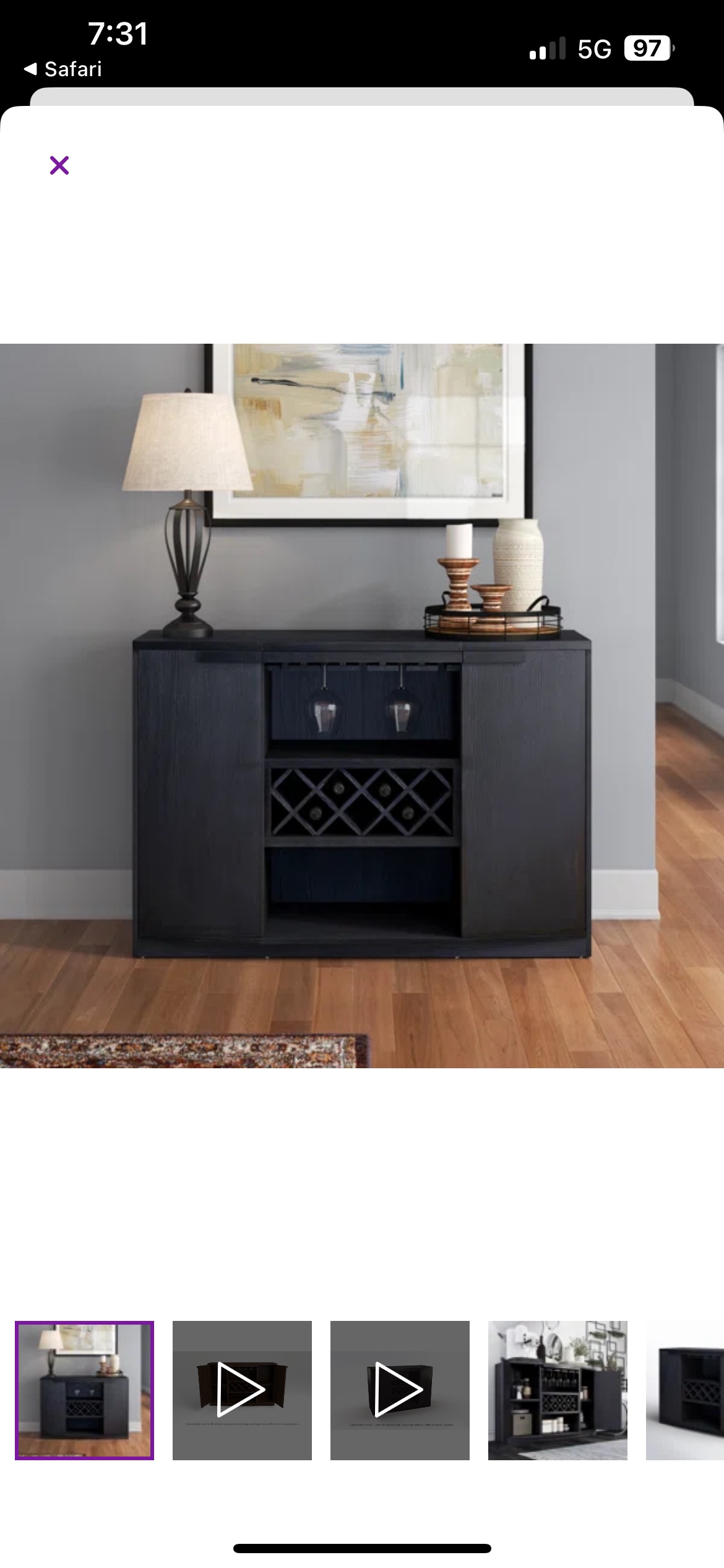 51 Inch Buffet / Wine Bar - photo 2