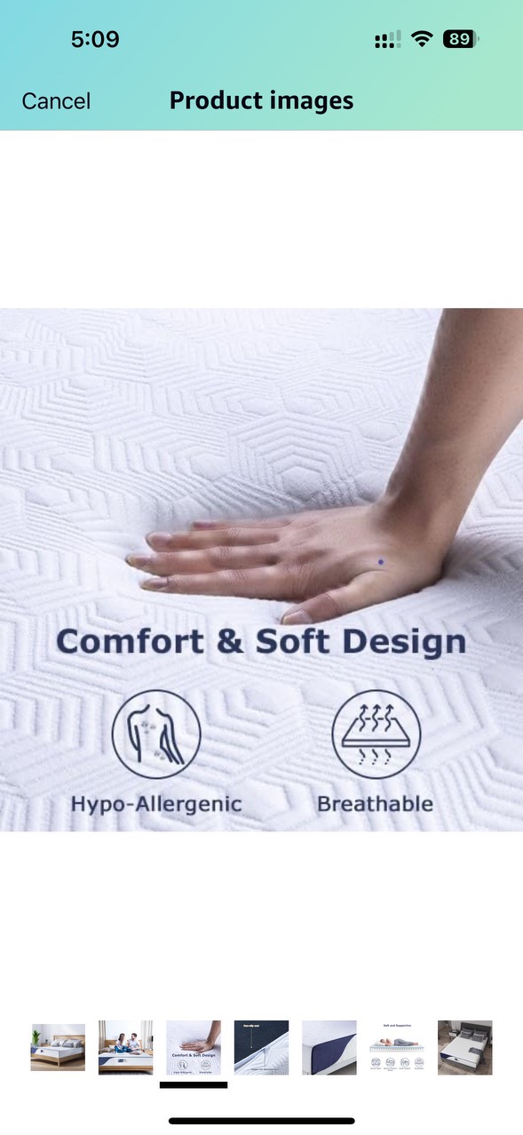 8 inch gel memory foam queen size mattress - photo 3