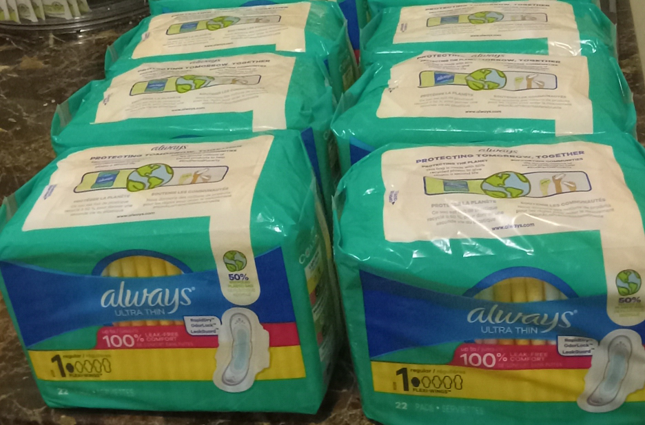7 packs of Always size 1 pads thumbnail