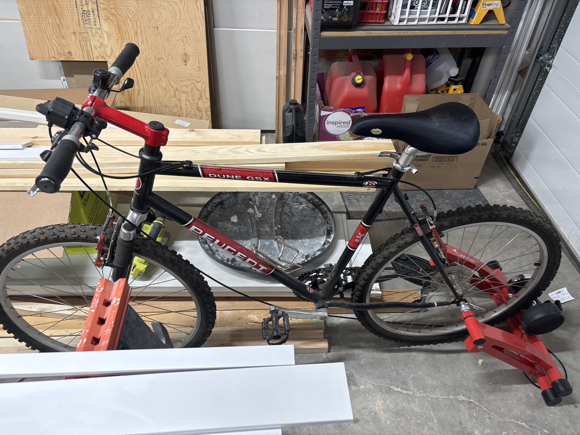 Peugeot Mountain Bike and Trainer