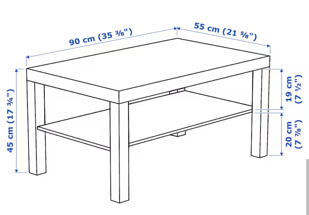 Ikea LACK White Large Coffee Table - photo 4