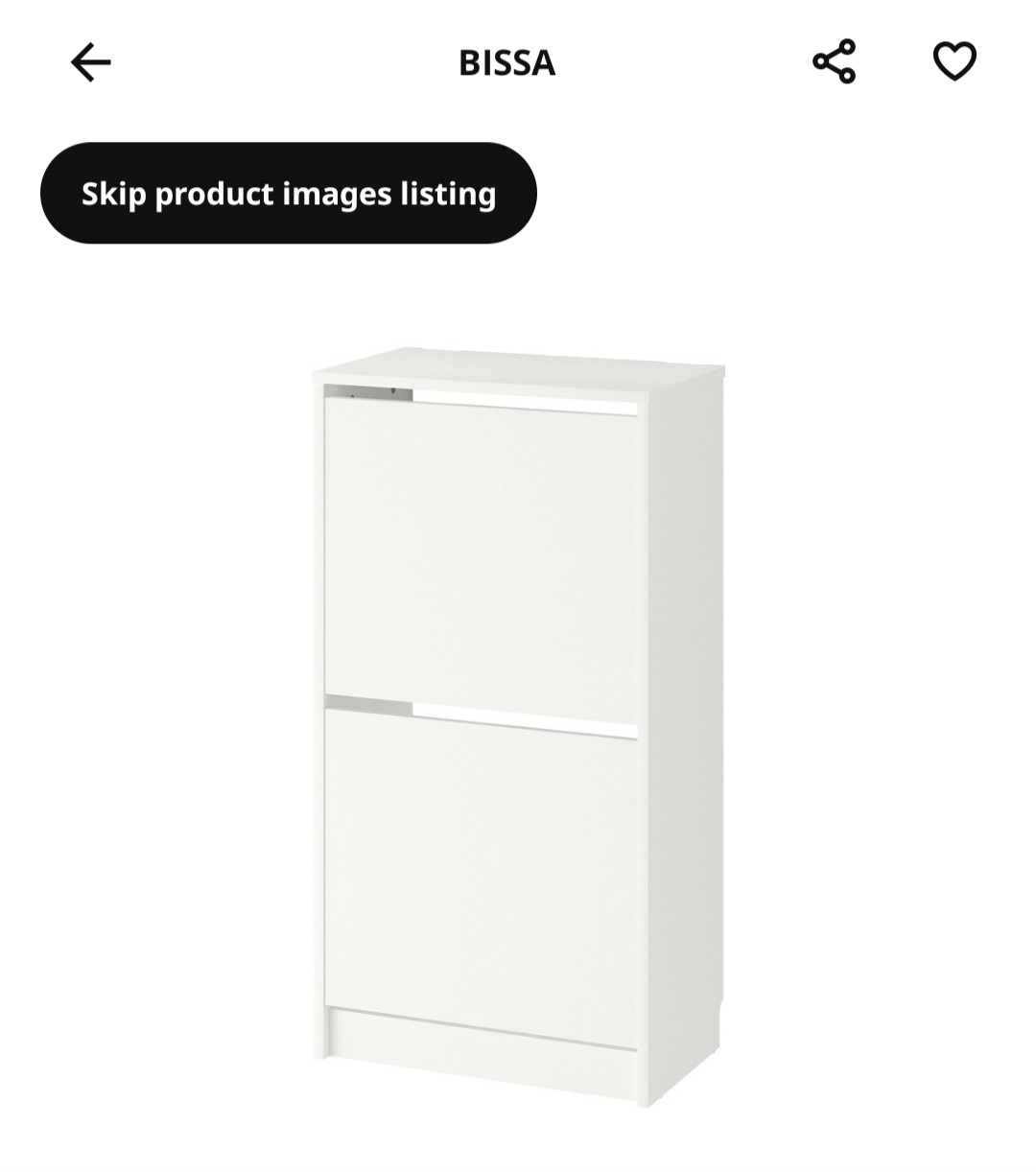 Ikea BISSA Shoe cabinet