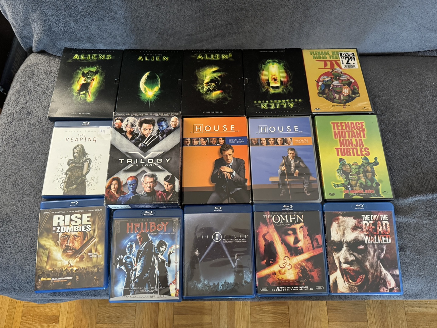Blu ray and dvd lot thumbnail
