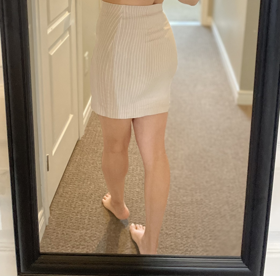 Striped Beige Mini Skirt - photo 2