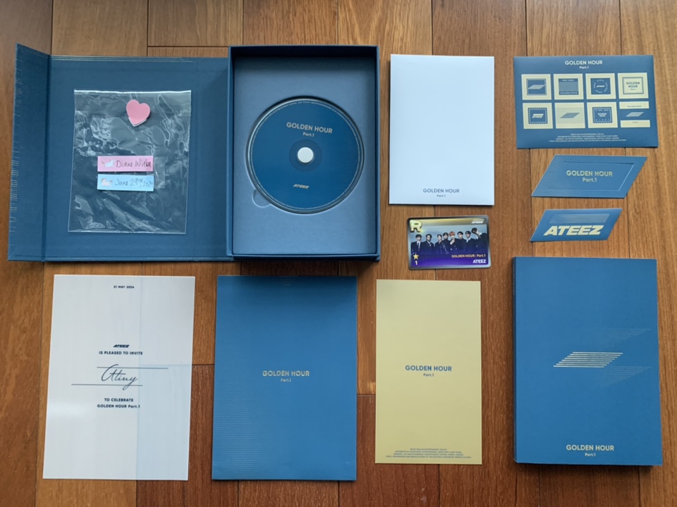 ATEEZ “Golden Hour Part.1” NO PCs, NO POSTCARDS (3 versions) image indicator(3)