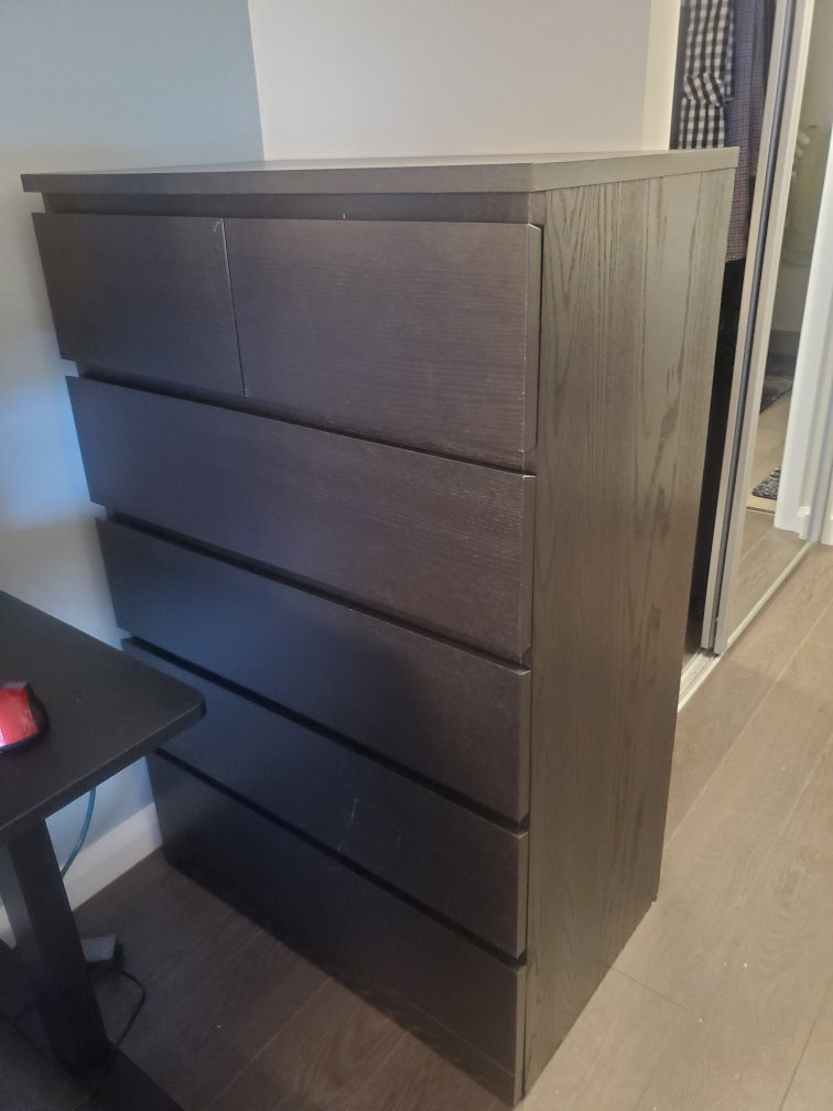 IKEA -MALM 6 drawer chest