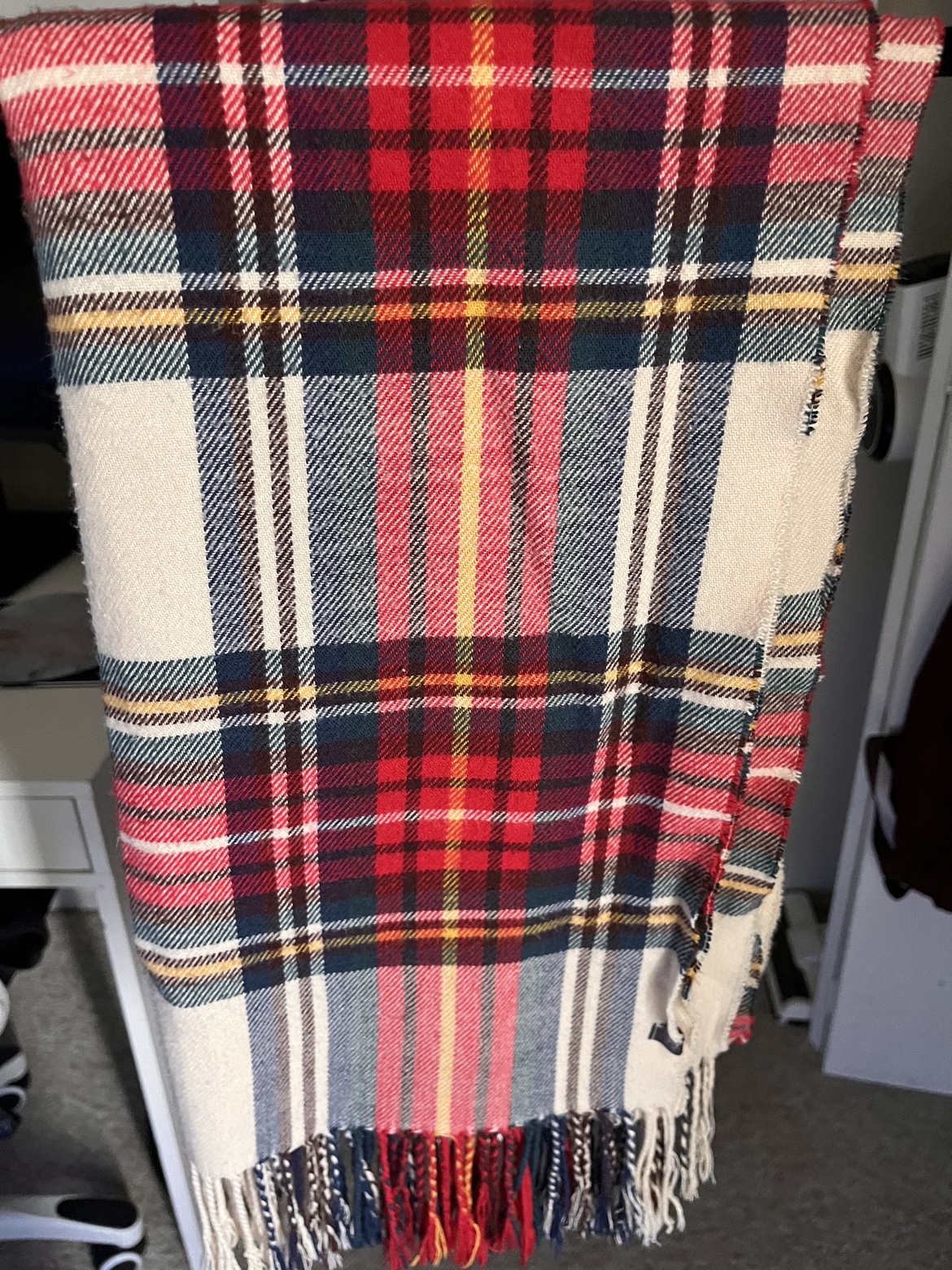 Vintage Plaid Wool scarf - photo 2