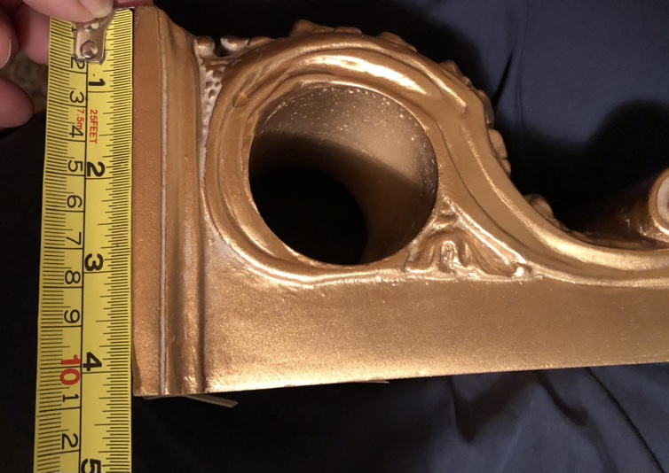 Set of 4 Curtain rod brackets, wall sconces - multi use image indicator(5)