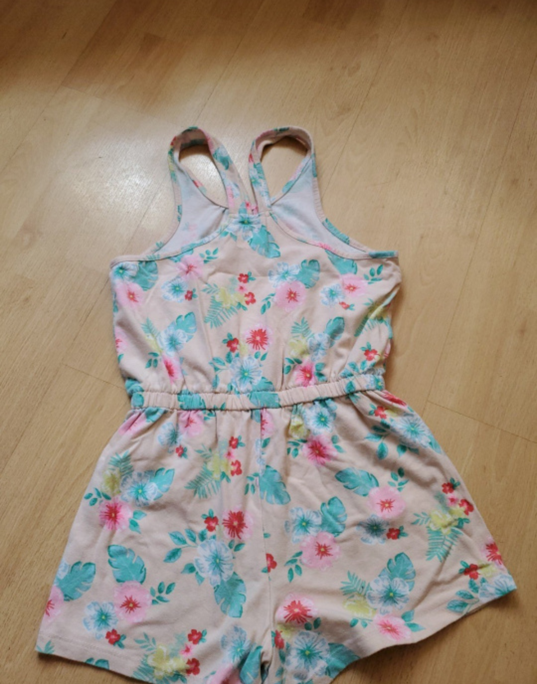 Girl's floral romper image indicator(4)