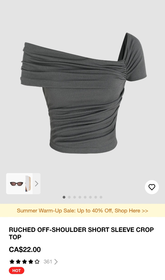 [Unsealed] V-Neck & Off-Shoulder Short Sleeve Crop Top - photo 4