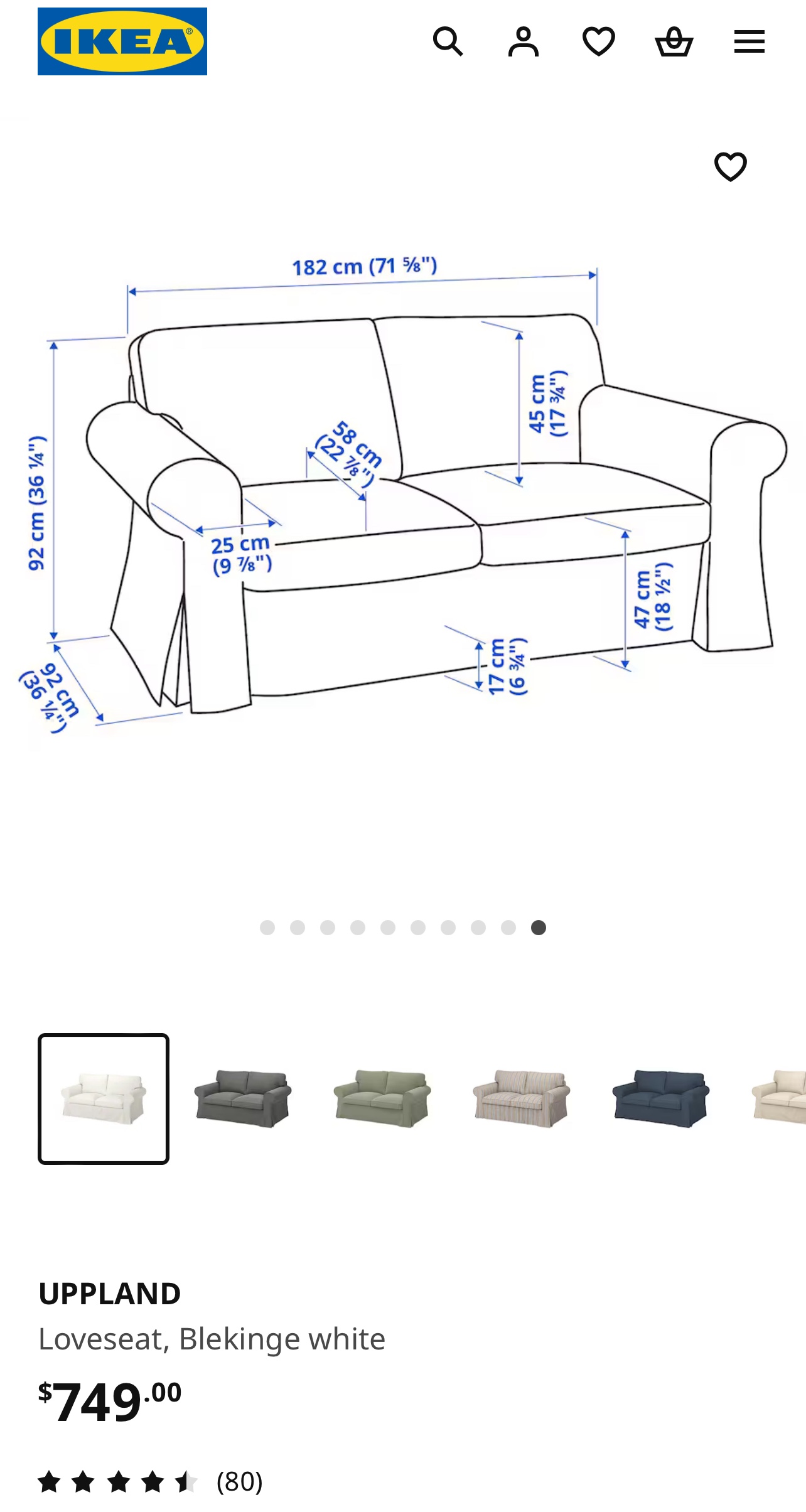 Loveseat Ikea image indicator(3)