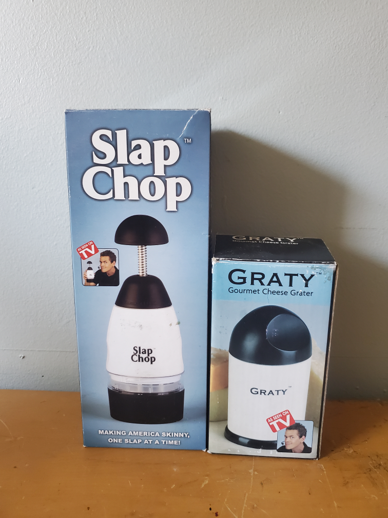 Slap Chop Slicer Chopper Gadget & Graty Gourmet Cheese Grater image indicator(2)