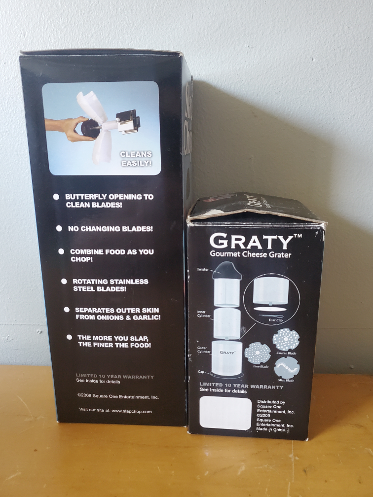 Slap Chop Slicer Chopper Gadget & Graty Gourmet Cheese Grater image indicator(3)