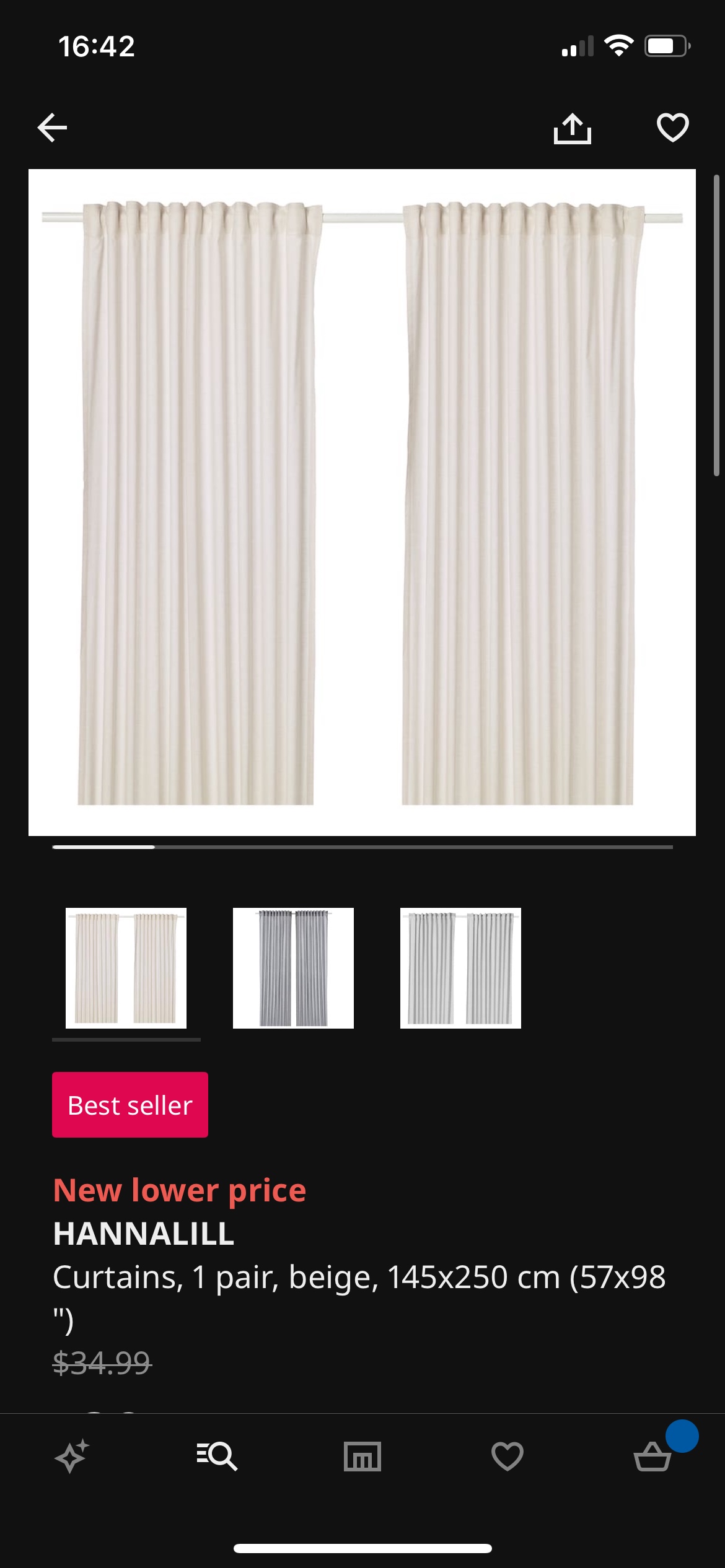Ikea curtains thumbnail