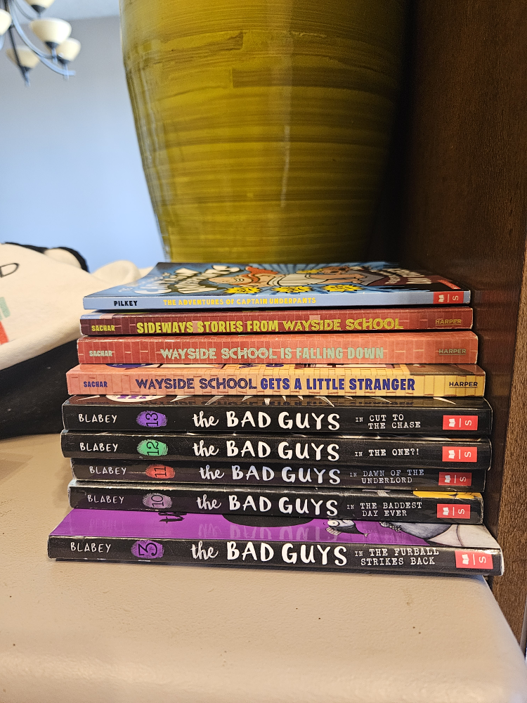 the bad guys,wayside school, captain underpants