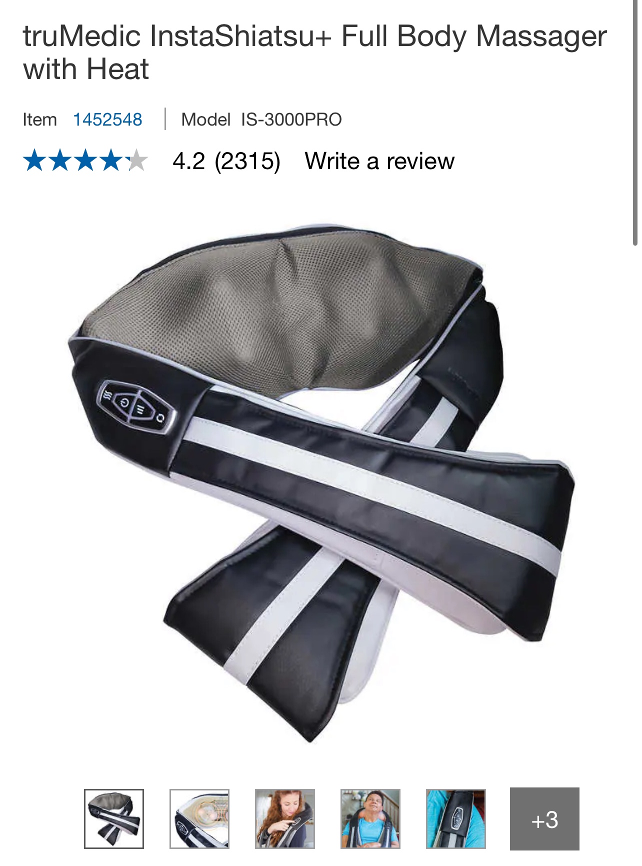 truMedic InstaShiatsu+ Full Body Massager with Heat (𝟓𝟎% 𝐎𝐅𝐅)🧡 image indicator(2)