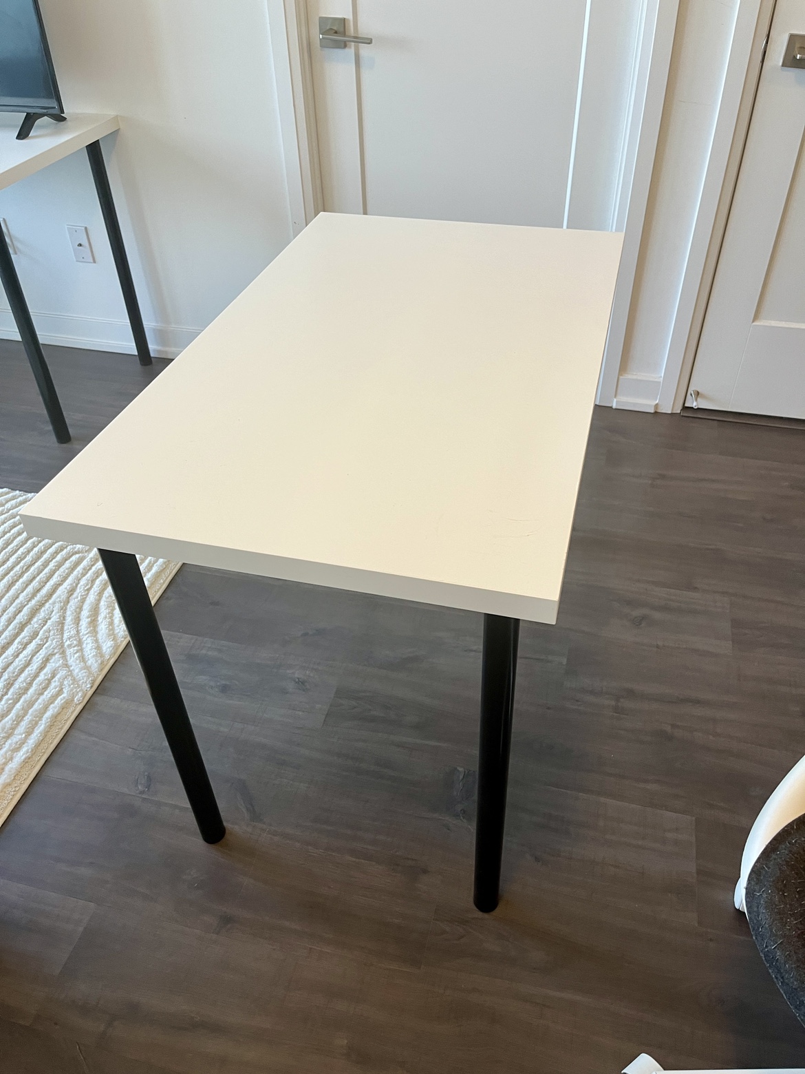 IKEA Table (White/Black) - photo 2