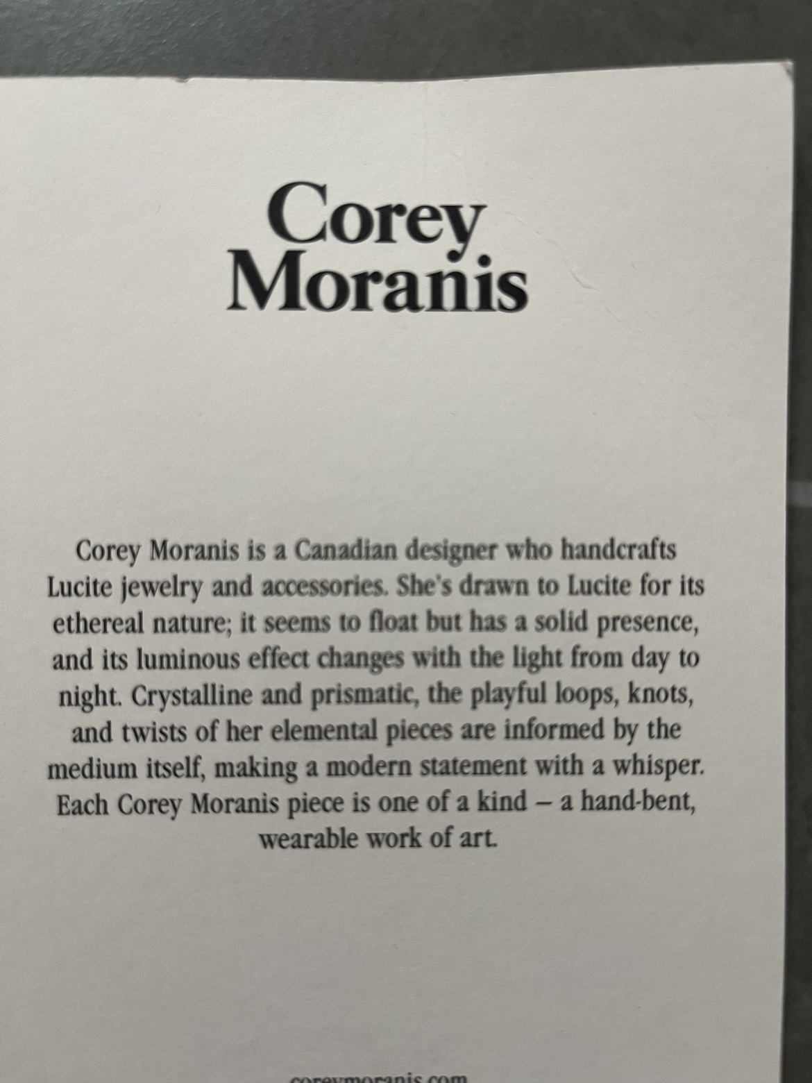 Corey Moranis lucite bracelet image indicator(4)