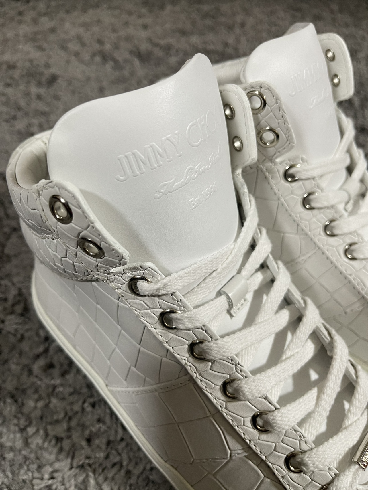 Jimmy Choo Ultra White Croc Belgravi Limited Edition Sneaker image indicator(3)