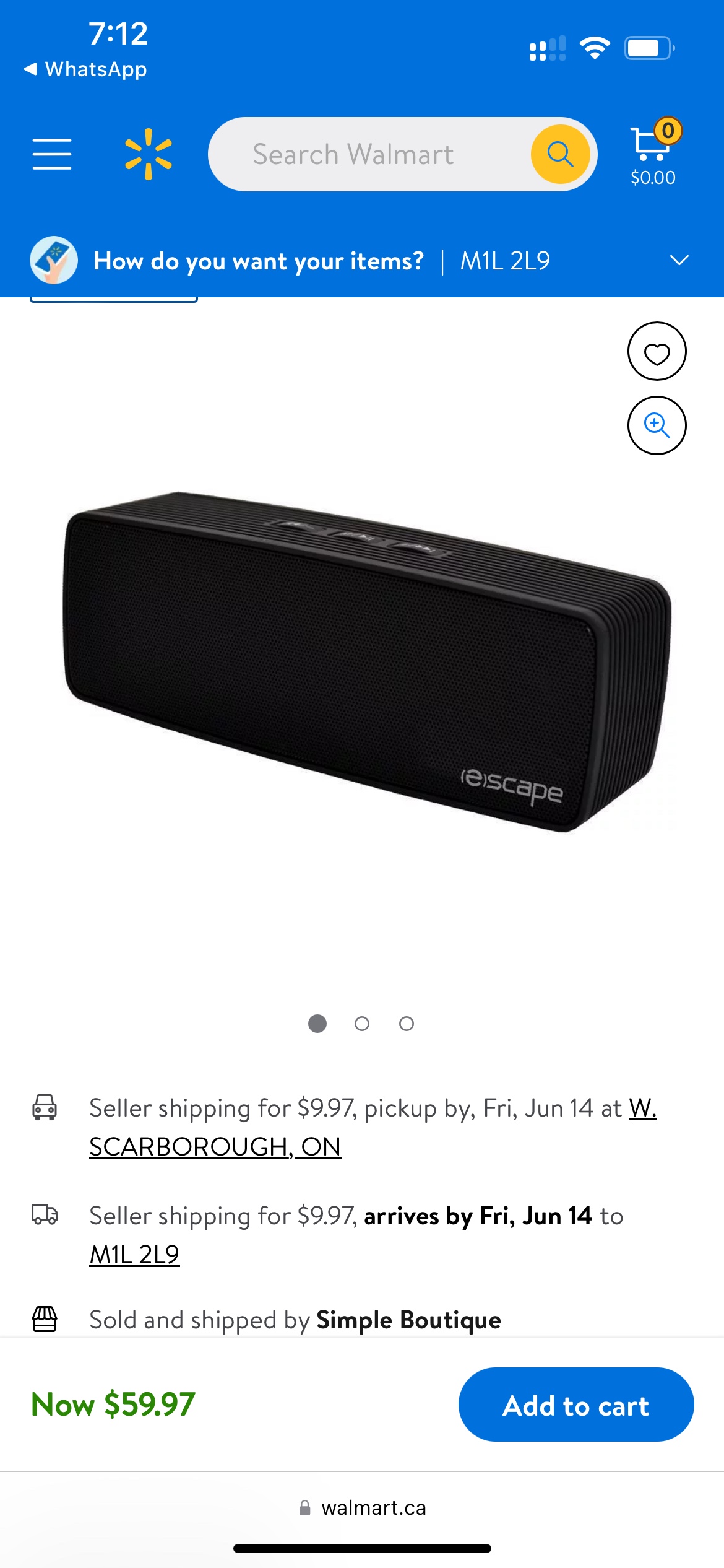 Escape Platinum Bluetooth Stereo Speaker SPBT924 - photo 3