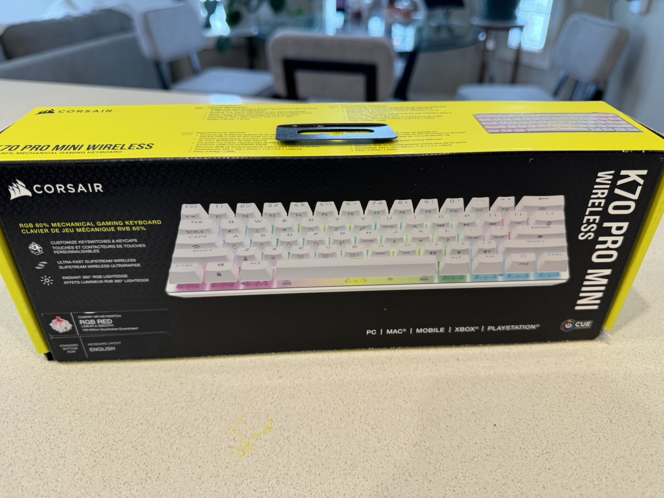 NEW - Corsair K70 Pro Mini Hotswappable mech keyboard