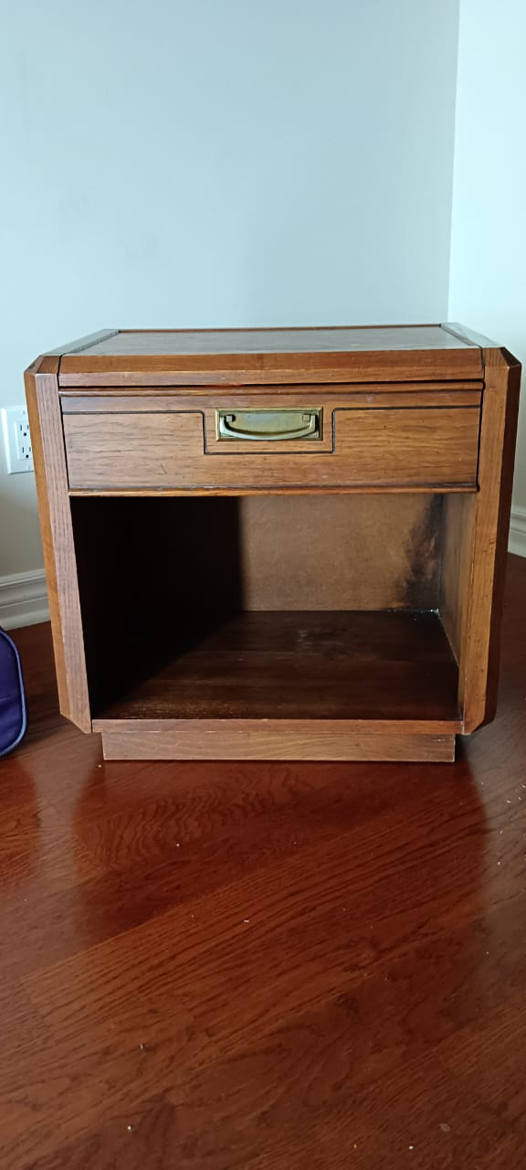 Open Solid Table with One Drawer - photo 2