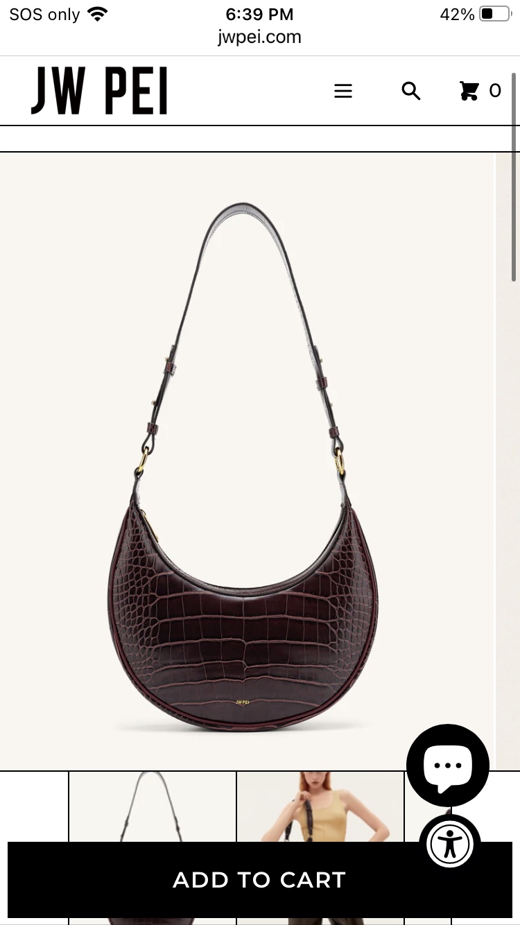 J W Pei Carly saddle bag thumbnail