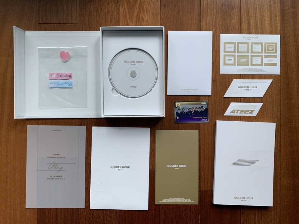 ATEEZ “Golden Hour Part.1” NO PCs, NO POSTCARDS (3 versions) image indicator(6)