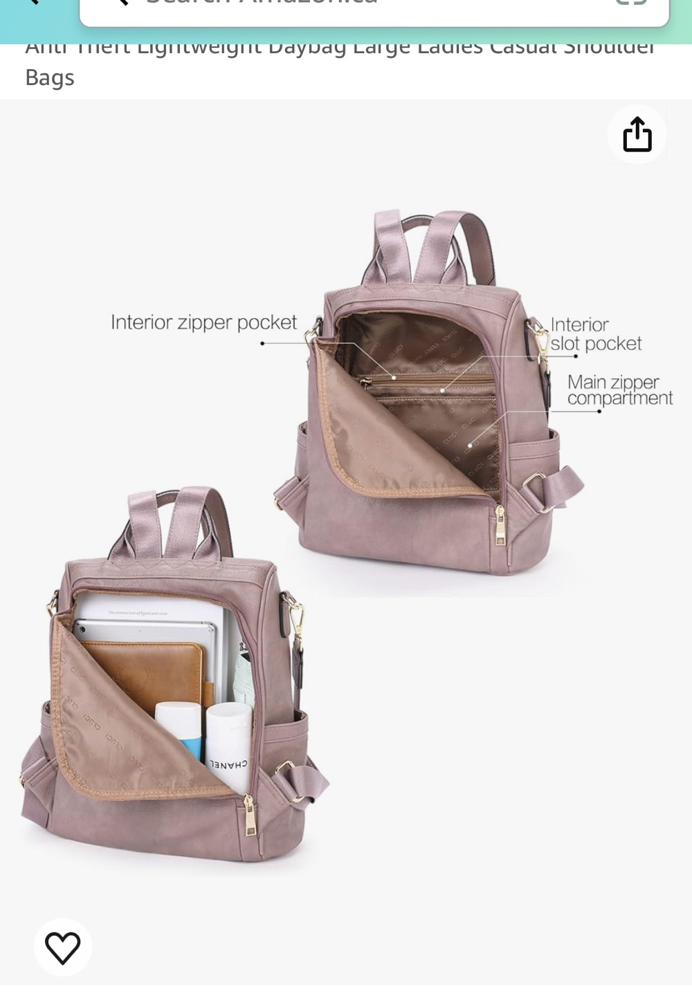 New anti-theft yellow backpack - photo 5