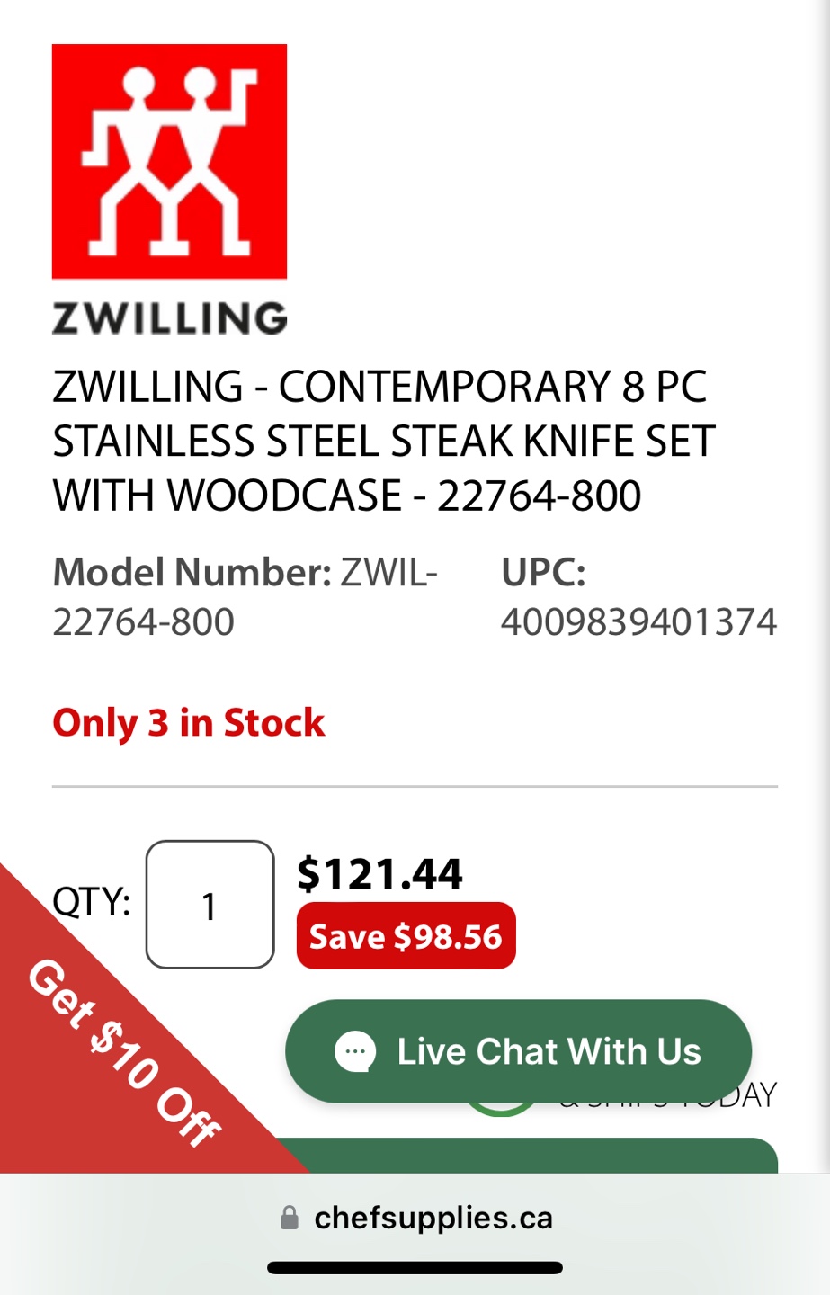 Brand new Zwilling steak knife set image indicator(2)