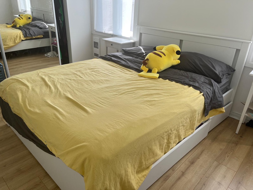 Queen size bed with mattress - photo 2