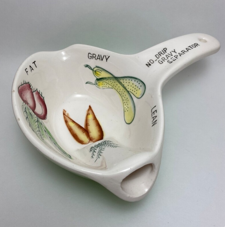 Vintage Gravy Separator - Ceramic Japan image indicator(2)