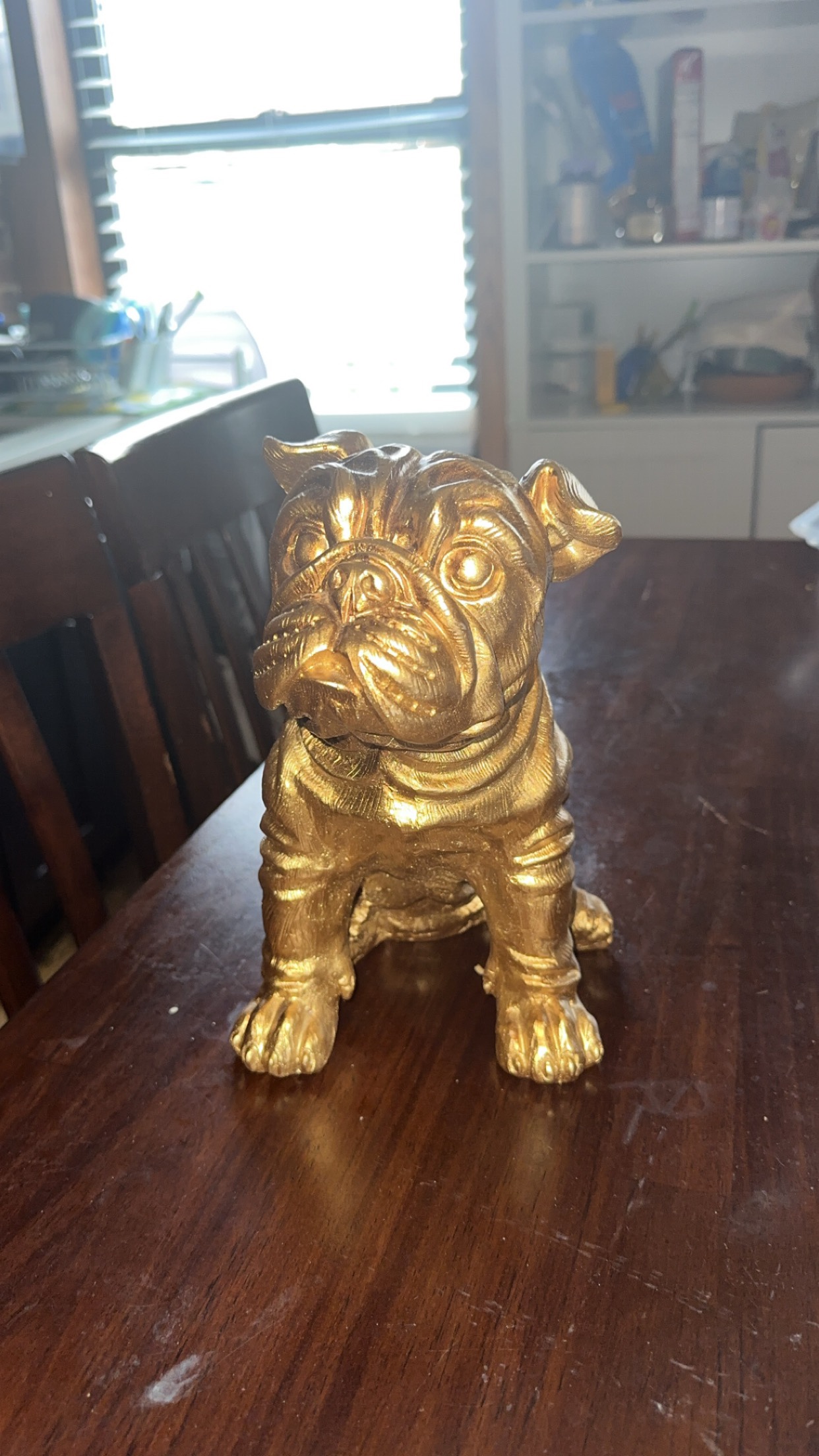 Bulldog statue
