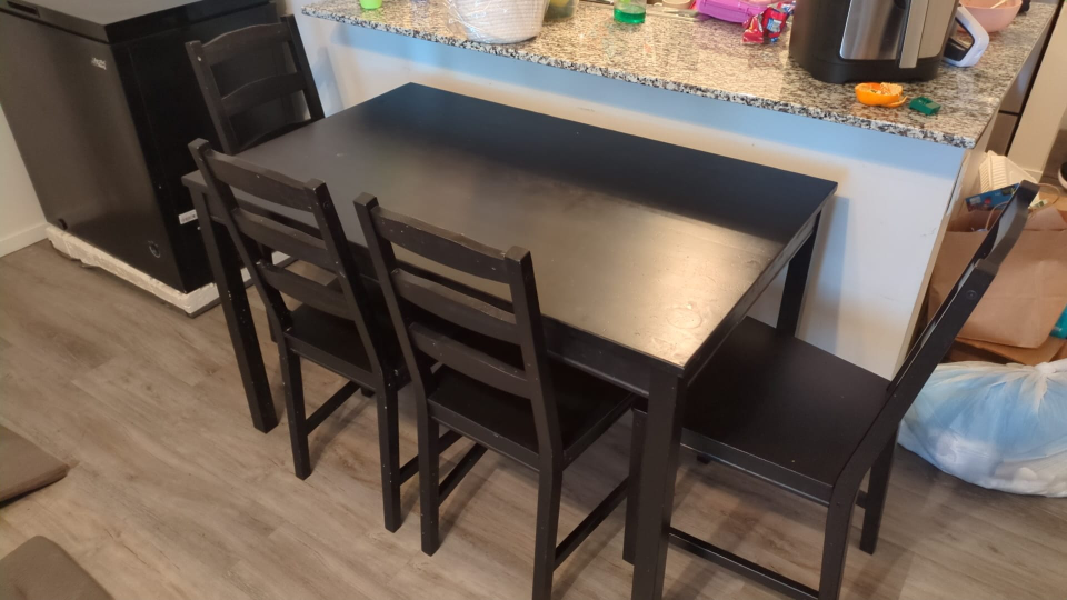 Dining table with 4 chairs