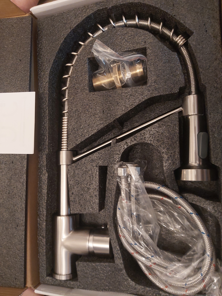 silver kitchen faucet 2 different ones thumbnail