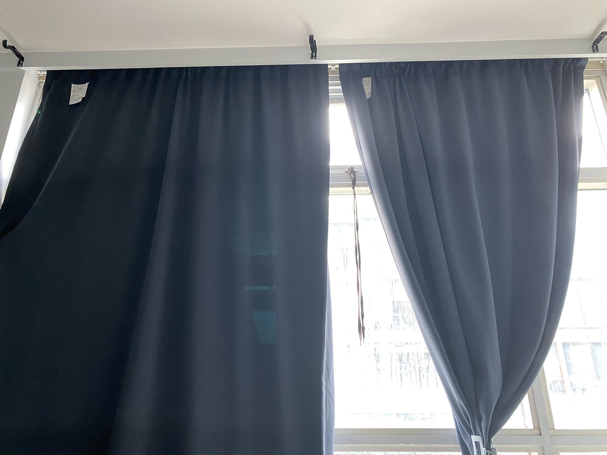 2 panels curtain blackout