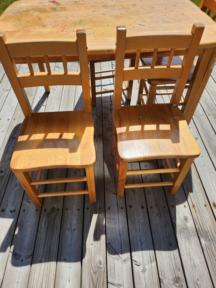 art kids table & chairs - photo 2