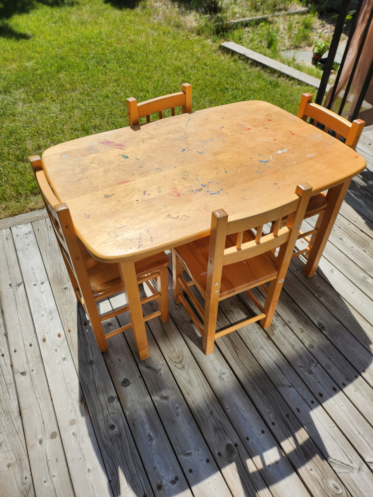 art kids table & chairs - photo 3