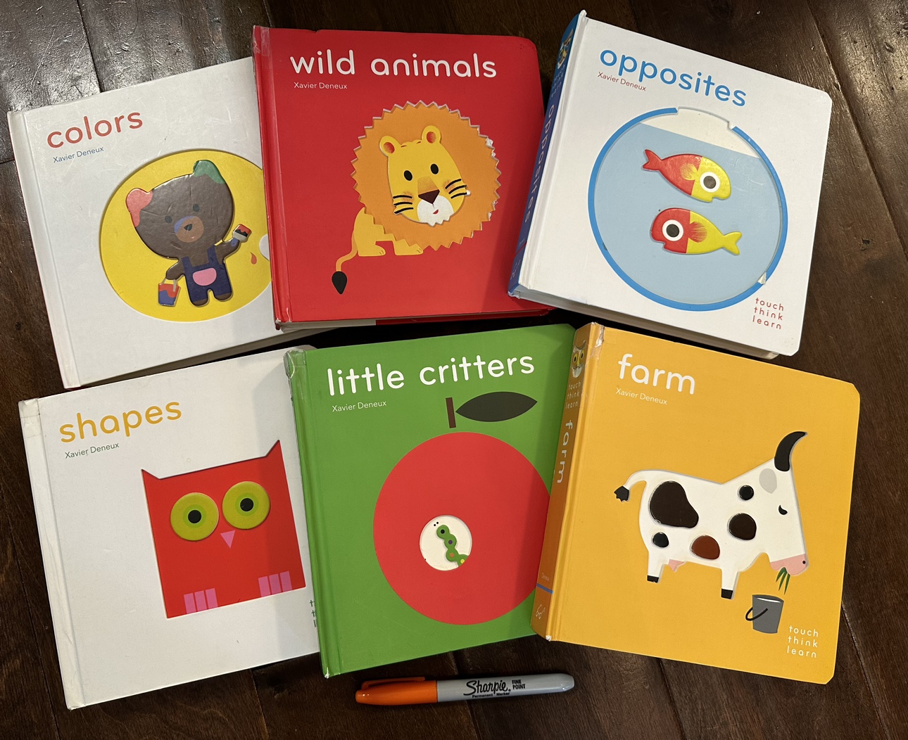 Lot of 6 Xavier Deneux toddler’s board books image indicator(5)